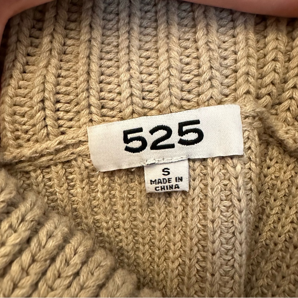 525 American Giana turtleneck sweater in cashew heather multi- Size S - Picture 5 of 5